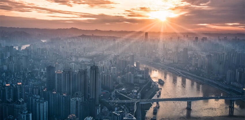 city sunrise