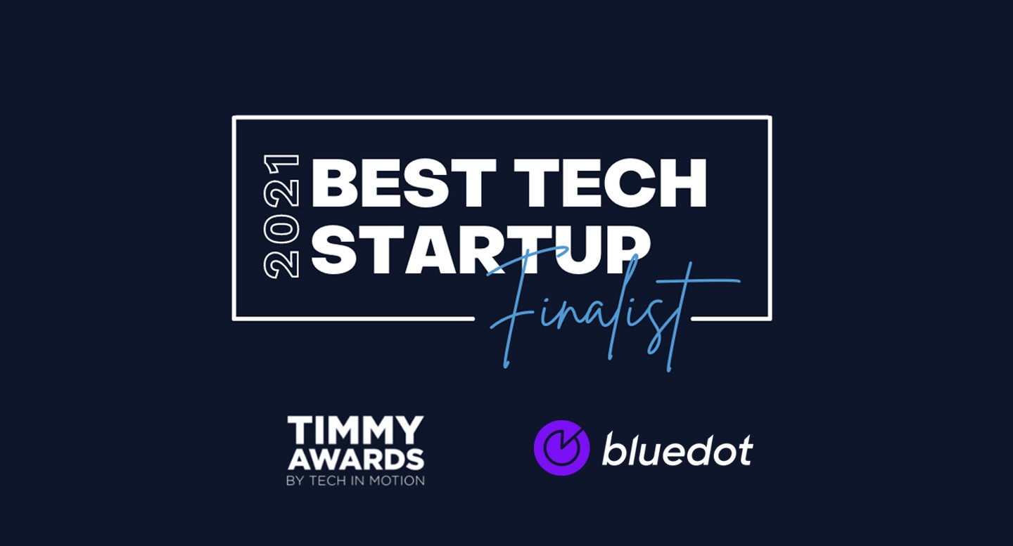 Bluedot Selected as Top Tech Startup Finalist in 2021 Timmy Awards - Featured Image